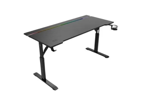 Proove Gaming Glitch RGB Adjustable Gaming Desk 140 cm Black GTGL00140101 - Image 11