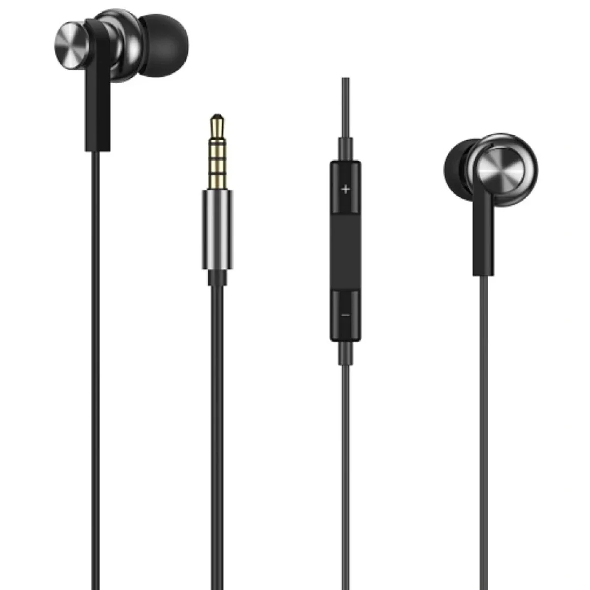 WIWU EB-311 Wired Stereo Earbuds with Microphone, 3.5mm Audio Jack, 1.1m Cable - Black