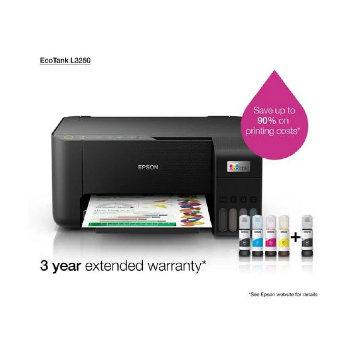 طابعة EPSON EcoTank L3210 متعددة الوظائف بخزان حبر - Image 2