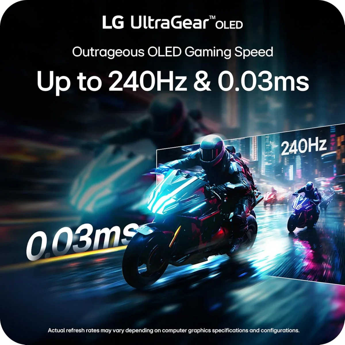 شاشة ألعاب LG 34GX90SA UltraGear Smart منحنية OLED مقاس 34 إنش، WQHD، 240 هرتز، 0.03 مللي ثانية، أبيض - Image 4