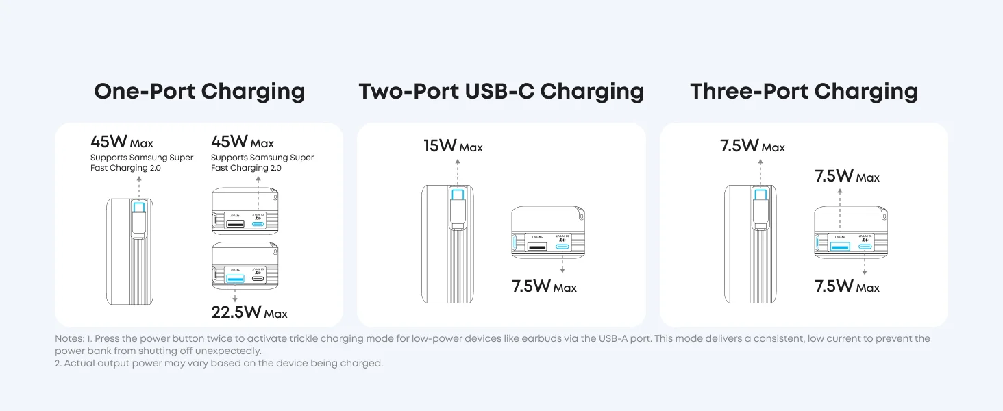 Anker Nano Power Bank 10,000mAh 45W with Retractable USB-C Cable - White - Thumbnail 19