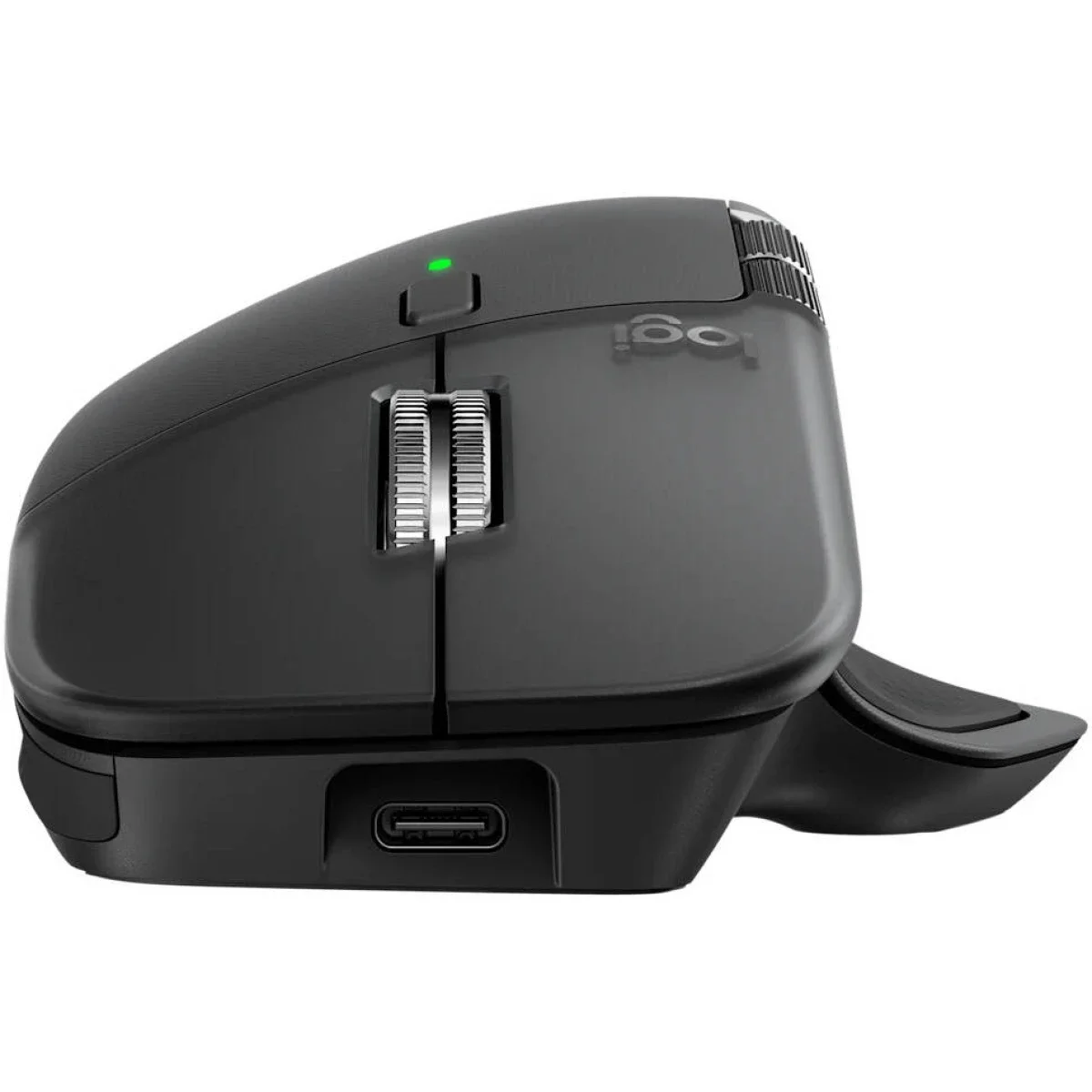ماوس Logitech MX Master 4 لاسلكي مريح مع تغذية راجعة لمسية، جرافيت - Thumbnail 2