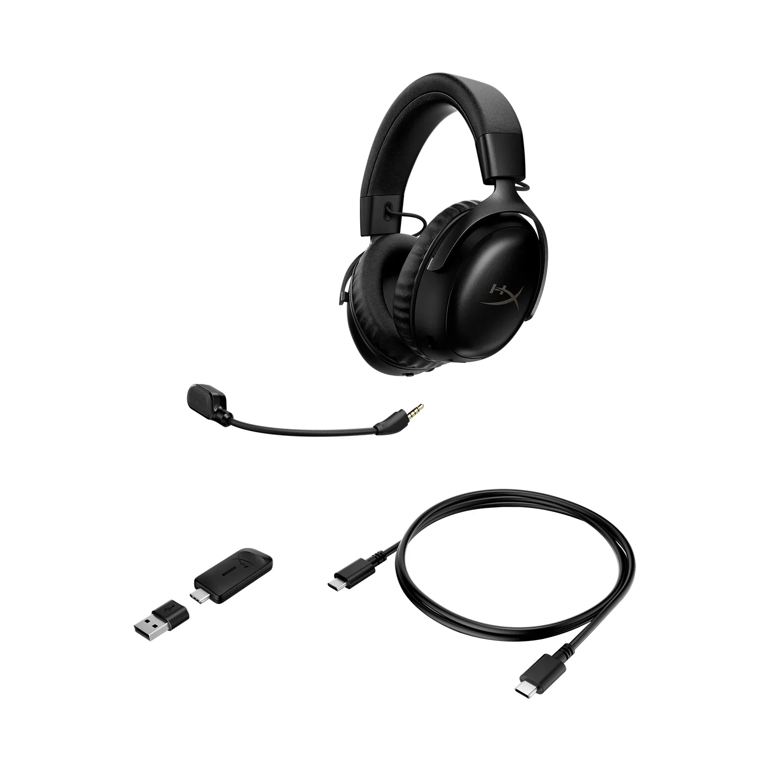 Hyper X Cloud III S Wireless Bluetooth Gaming Headset, Up to 120-Hour Battery, DTS Spatial Audio - Black - Image 5