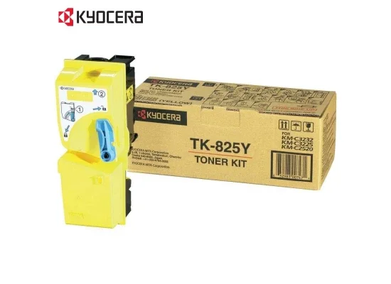 Kyocera KM-C2520 Original Yellow Toner TK-825Y - 15,000 Pages - Thumbnail 2