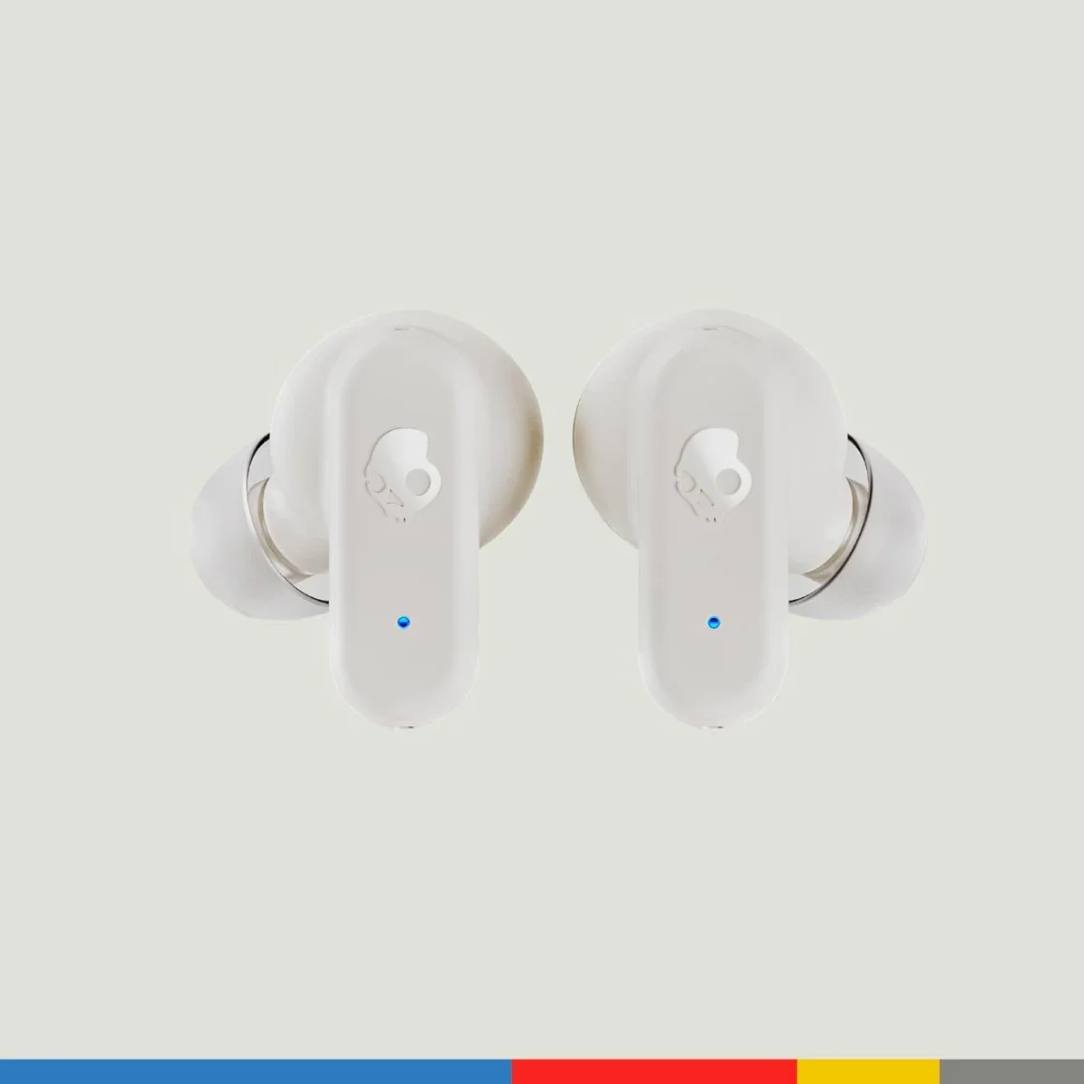 Skullcandy Dime 3 True Wireless Bluetooth Earbuds, 20 Hours Battery, Bone/Orange - Thumbnail 2