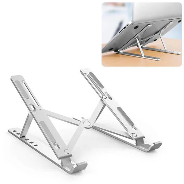 Ergonomic Adjustable Foldable Laptop Stand for Up to 16 Inch Laptops