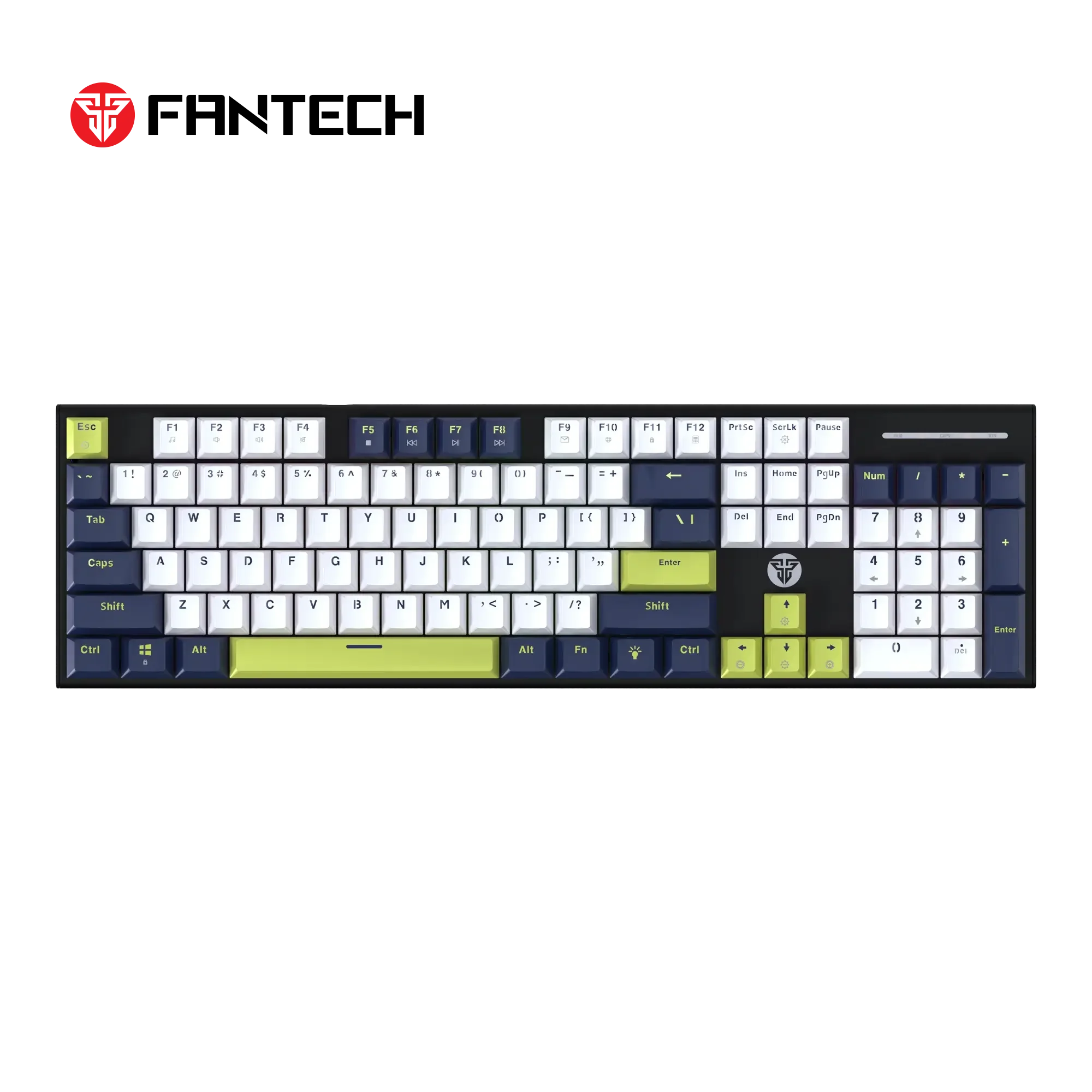 Fantech ATOM104S MK878S Mechanical Gaming Keyboard Mori Edition White - Thumbnail 2