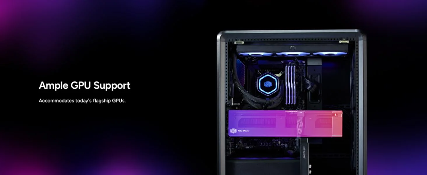 Cooler Master MasterFrame 500 Mesh ATX Mid-Tower PC Case Black - Thumbnail 19