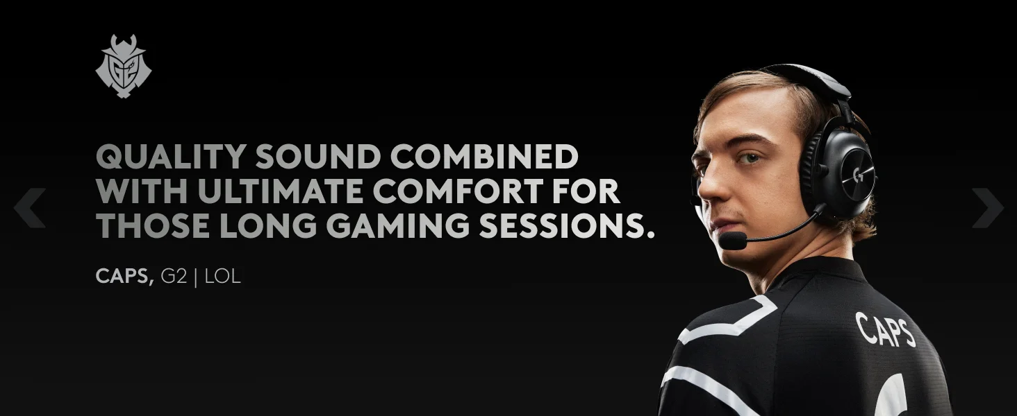 Logitech G PRO X 2 Wireless Gaming Headset with 50mm Graphene Drivers - Black - Thumbnail 13