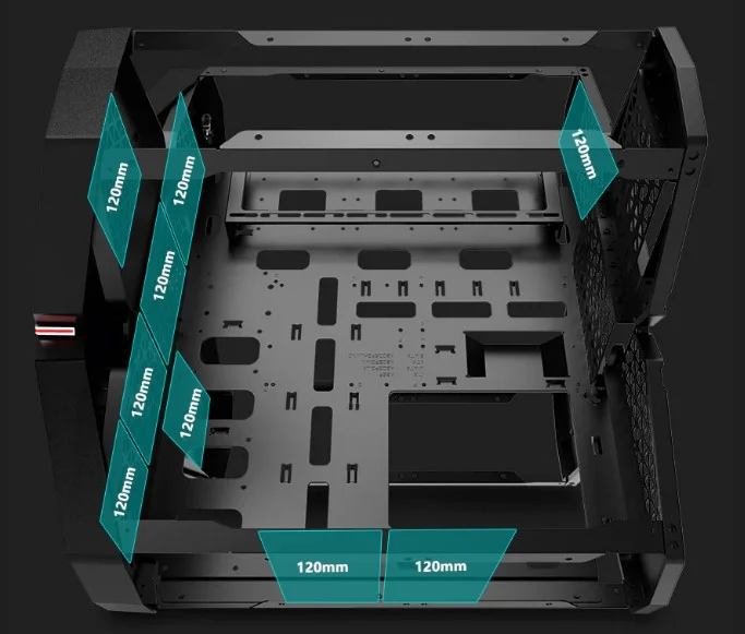 DeepCool QUADSTELLAR INFINITY ATX Aluminum RGB Gaming Case - Image 13