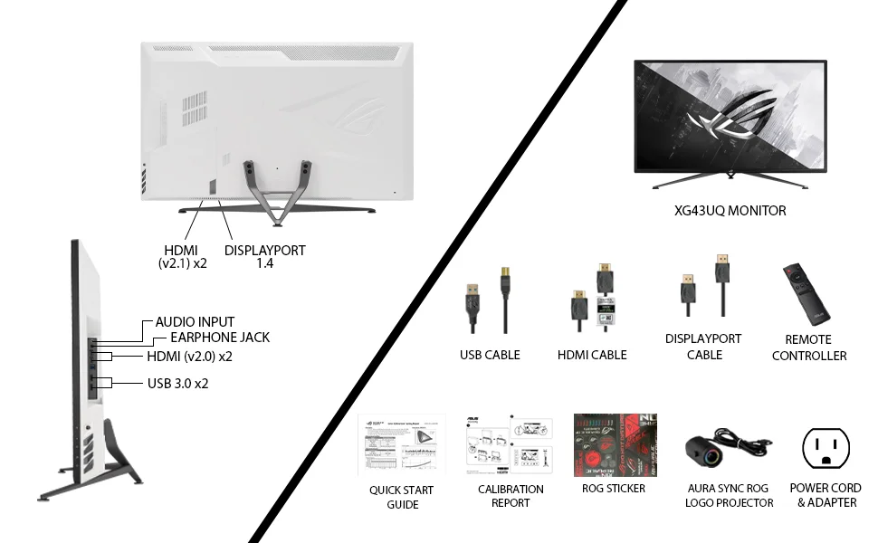 Asus ROG Strix XG43UQ 43-Inch 4K 144Hz 1ms Gaming Monitor - Thumbnail 17