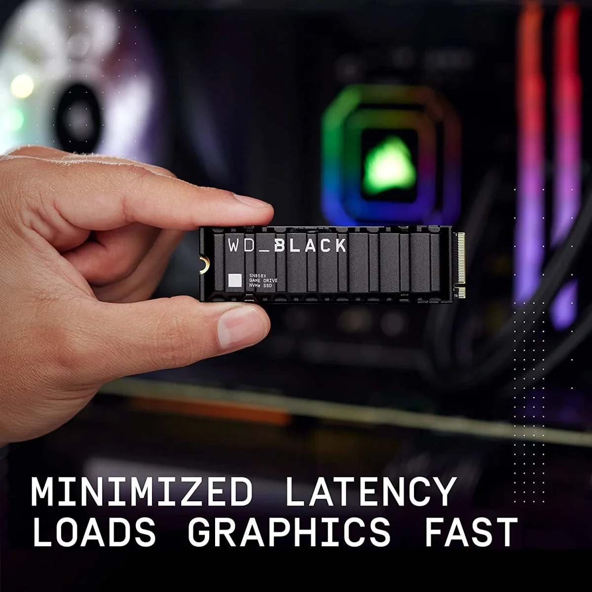 Western Digital WD_BLACK SN850X 1TB NVMe PCIe Gen4 Gaming SSD with Heatsink - Thumbnail 2