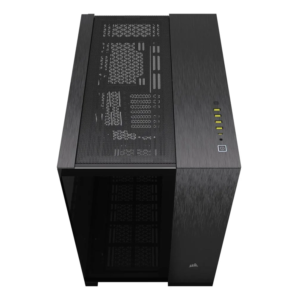 Corsair 6500X Dual-Chamber Mid-Tower PC Case – Black/Obsidian Aluminum – CC-9011283-WW - Image 4