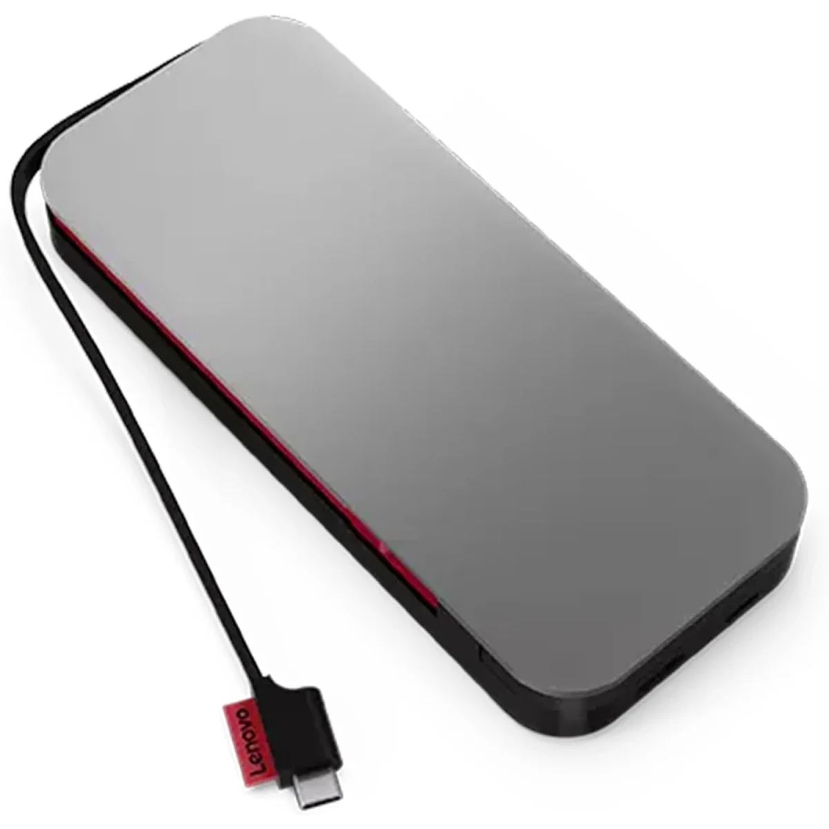 Lenovo Go USB-C Laptop Power Bank 20000mAh 65W with USB-A, Storm Grey - Thumbnail 3
