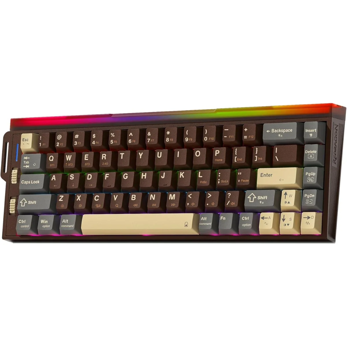 Redragon K752 60% Tri-Mode Wireless Mechanical Gaming Keyboard with RGB