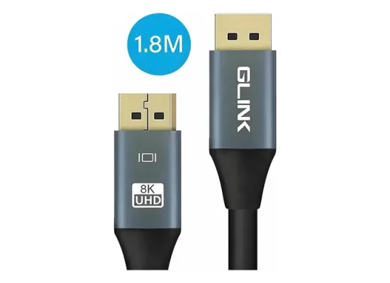 كيبل GLINK DisplayPort DP إلى DP أصلي بطول 1.8 متر - Image 3