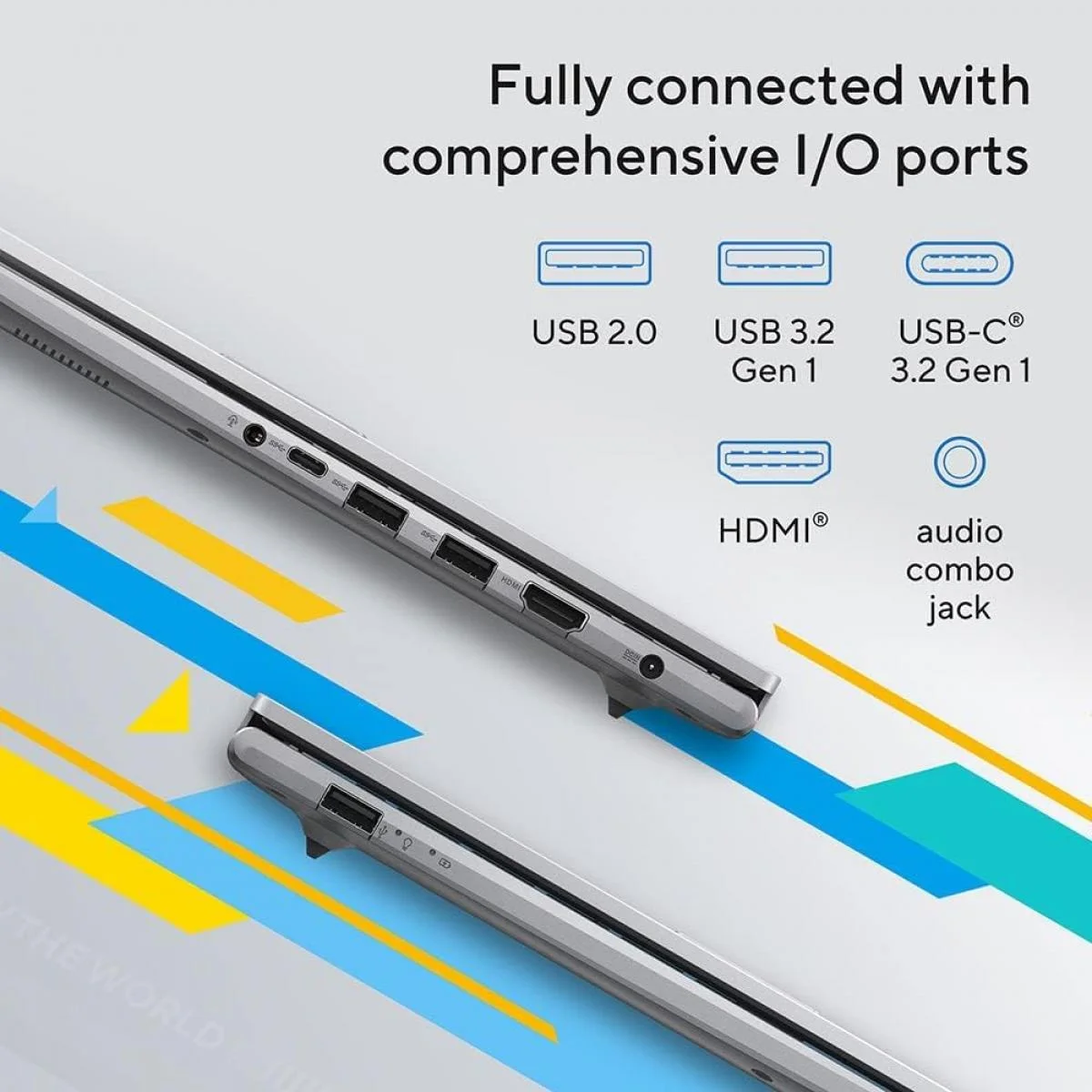 لابتوب Asus VivoBook 15 X1504ZA-NJ247 بشاشة 15.6 إنش FHD، Core i7-1355U، رام 8GB، SSD 512GB، فضي - Image 4