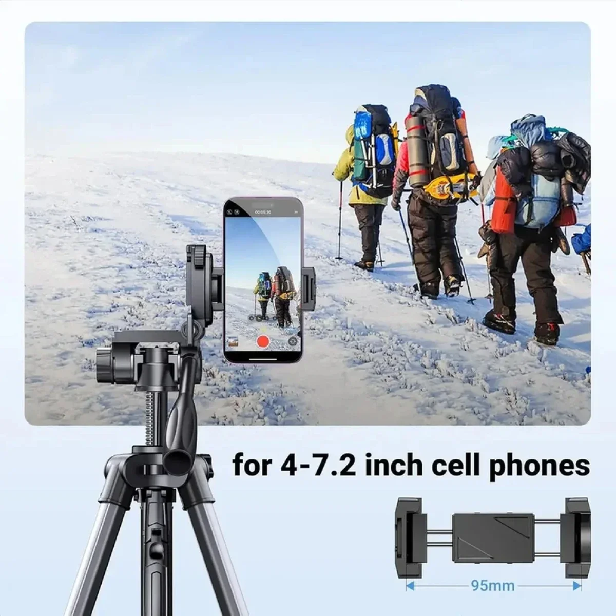 Ugreen 15187 Aluminum Camera & Video Tripod, 53.5-175 cm - Image 5
