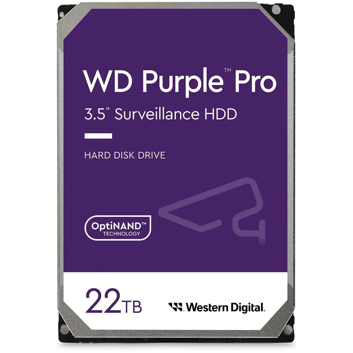 Western Digital WD Purple Pro 22TB Surveillance HDD SATA 6 Gb/s 7200 RPM 512MB Cache - Image 1