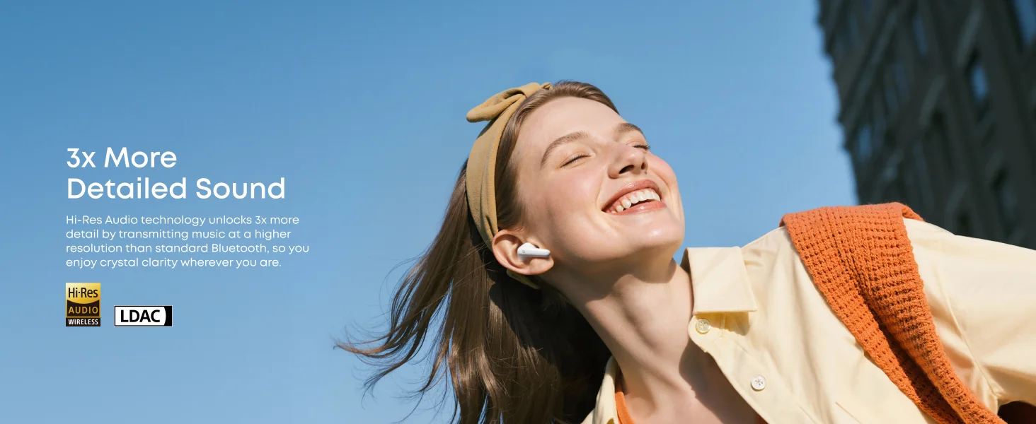سماعات أذن لاسلكية Anker Soundcore R60i NC مع إلغاء ضوضاء تكيفي وصوت عالي الدقة، تشغيل 50 ساعة، أبيض - Thumbnail 15