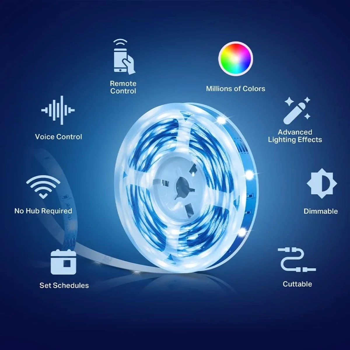 شريط إضاءة LED ذكي TP-LINK Tapo L900-5 Wi‑Fi RGB بطول 5 متر - Image 2