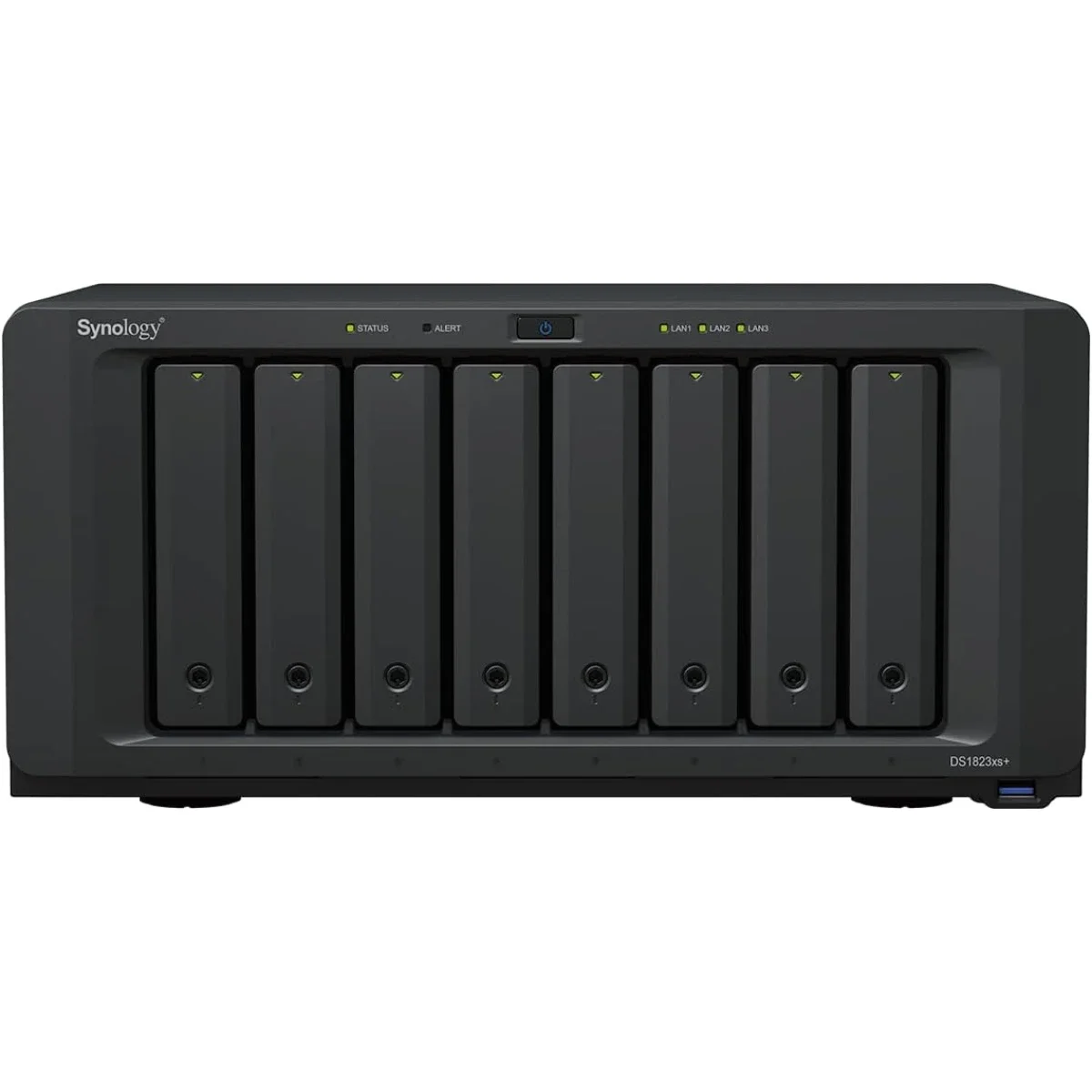 جهاز تخزين شبكي Synology DiskStation DS1823xs+ بدون أقراص 8 Bay مع معالج AMD Ryzen V1780B رباعي النواة وذاكرة 8GB DDR4 ECC - Thumbnail 3