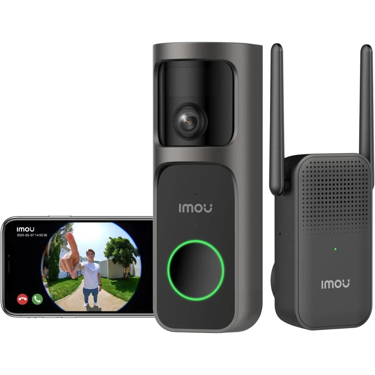 IMOU DS3 4MP 2K+ Panoramic Video Doorbell DB3 Kit with Chime