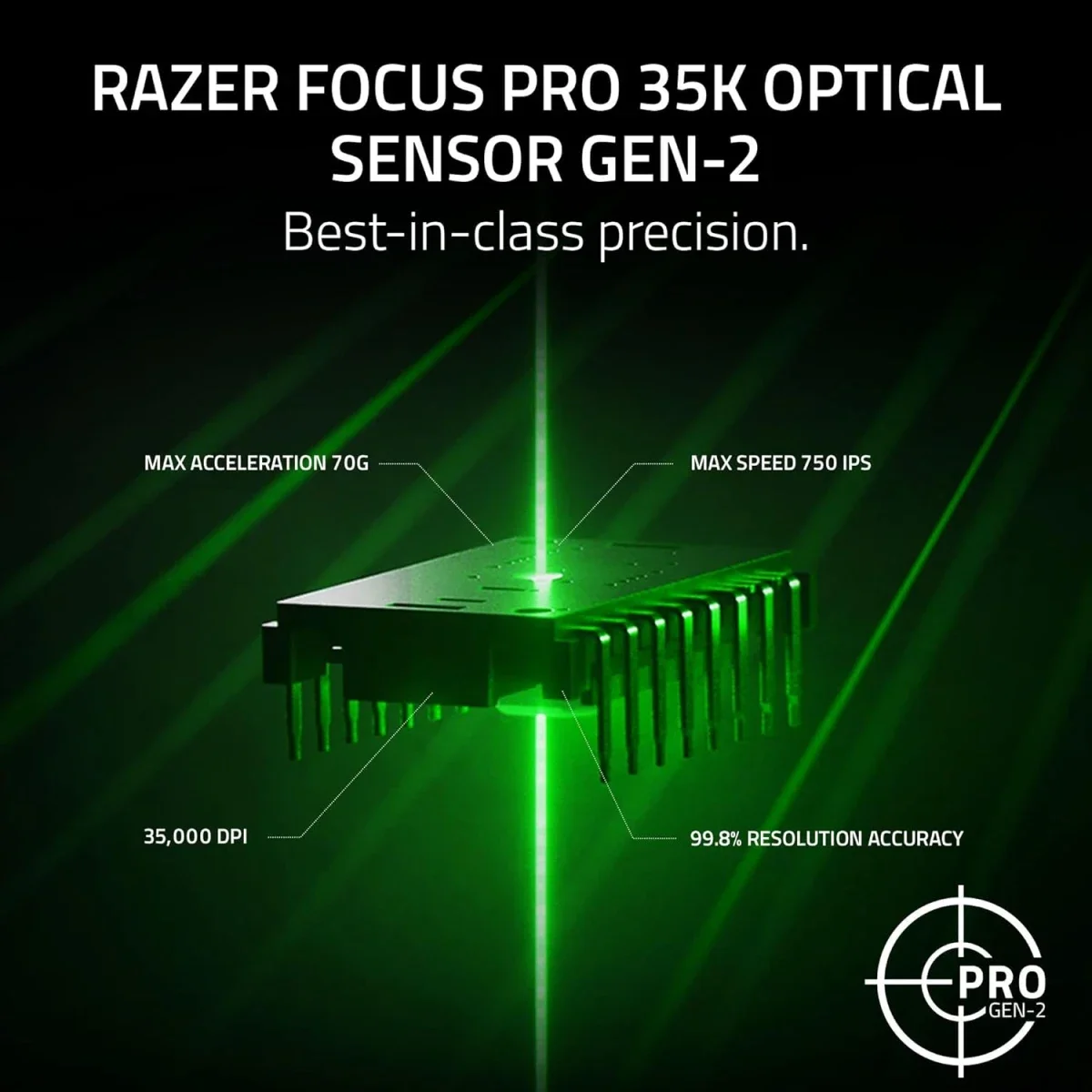 ماوس ألعاب Razer Viper V3 Pro SE لاسلكي بدقة 35K DPI، أسود - Thumbnail 3