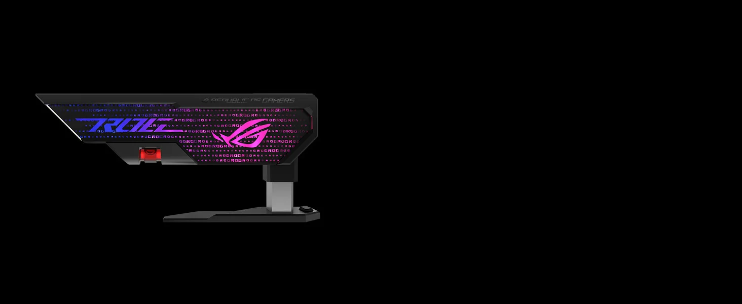 حامل بطاقة رسومات Asus XH01 ROG Herculx قابل للتعديل بدون أدوات باللون الأبيض - Thumbnail 12