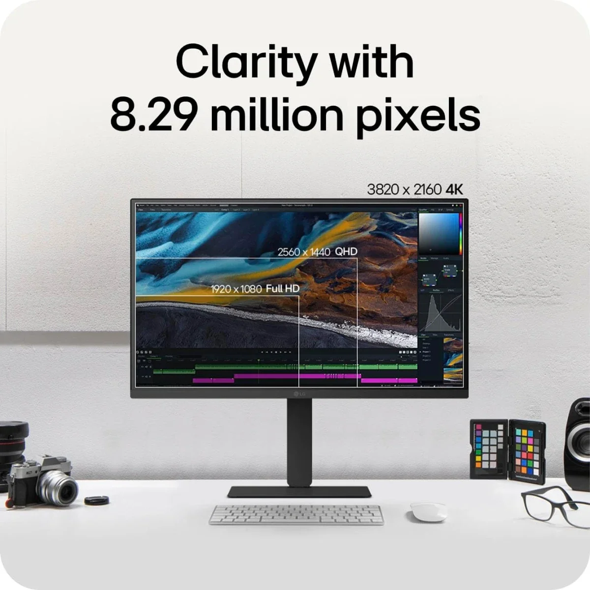 LG 27U730A-B UltraFine 27-Inch 4K UHD IPS Monitor with USB-C 90W - Thumbnail 2