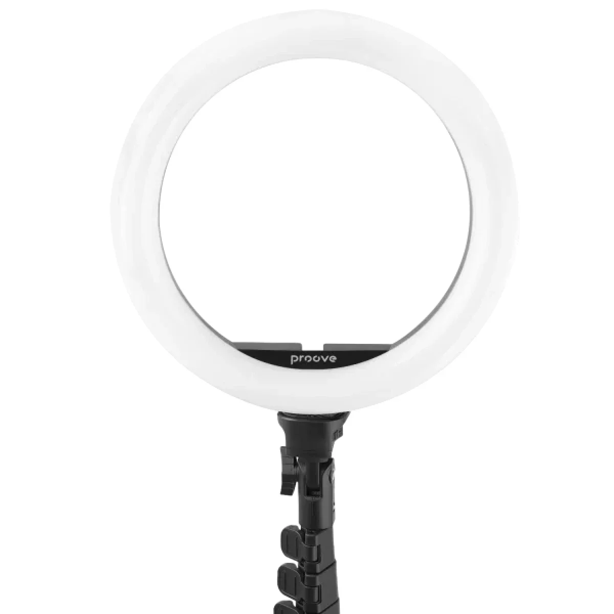 إضاءة حلقية Proove Halo 10 RGB مقاس 10 إنش بقوة 10 واط مع حامل ثلاثي 1.6 متر، أبيض (PLRL10100401) - Image 3