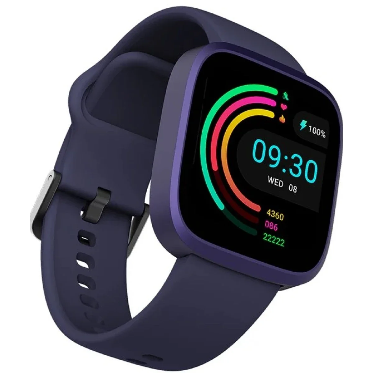 ساعة ذكية HiFuture EDGE بتقنية Bluetooth 5.3 وشاشة HD مقاس 1.72 إنش وبطارية حتى 7 أيام - بنفسجي