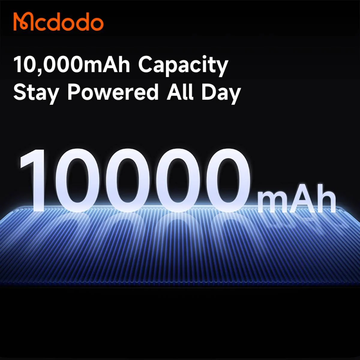باور بانك Mcdodo 318 سعة 10000mAh بقدرة 30W 3 في 1 مع كابل قابل للسحب وقوابس قابلة للتبديل - Image 4