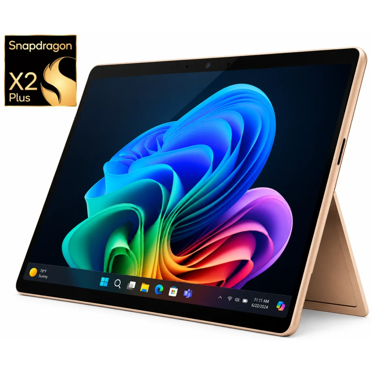 جهاز 2 في 1 Microsoft Surface Pro 13-inch 12th Edition بمعالج Snapdragon X2 Plus وذاكرة 16GB وتخزين 512GB لون Dune - Image 2