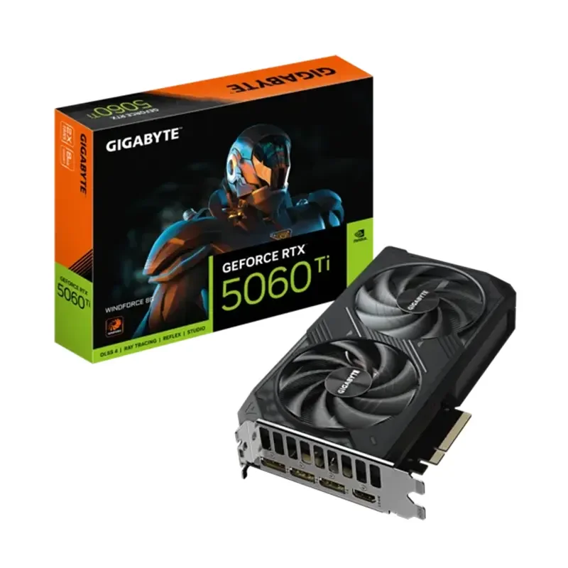 GIGABYTE GeForce RTX 5060 Ti WINDFORCE 8G Graphics Card – GV-N506TWF2-8GD