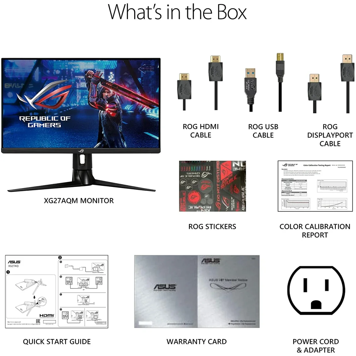 شاشة ألعاب Asus ROG Strix XG27AQM 27 إنش 2K Fast IPS، 270Hz، 0.5ms، HDR 400، متوافقة مع G-SYNC - Thumbnail 6