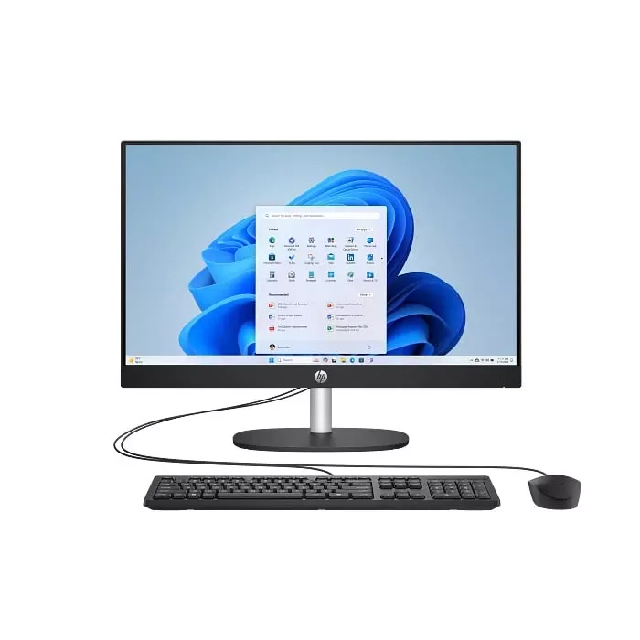 كمبيوتر مكتبي الكل في واحد HP 24-CR2049NE بميزات AI، Core Ultra 7-255U، رام 8GB DDR5، تخزين 512GB NVMe SSD، DOS، أسود – D2LK6EA