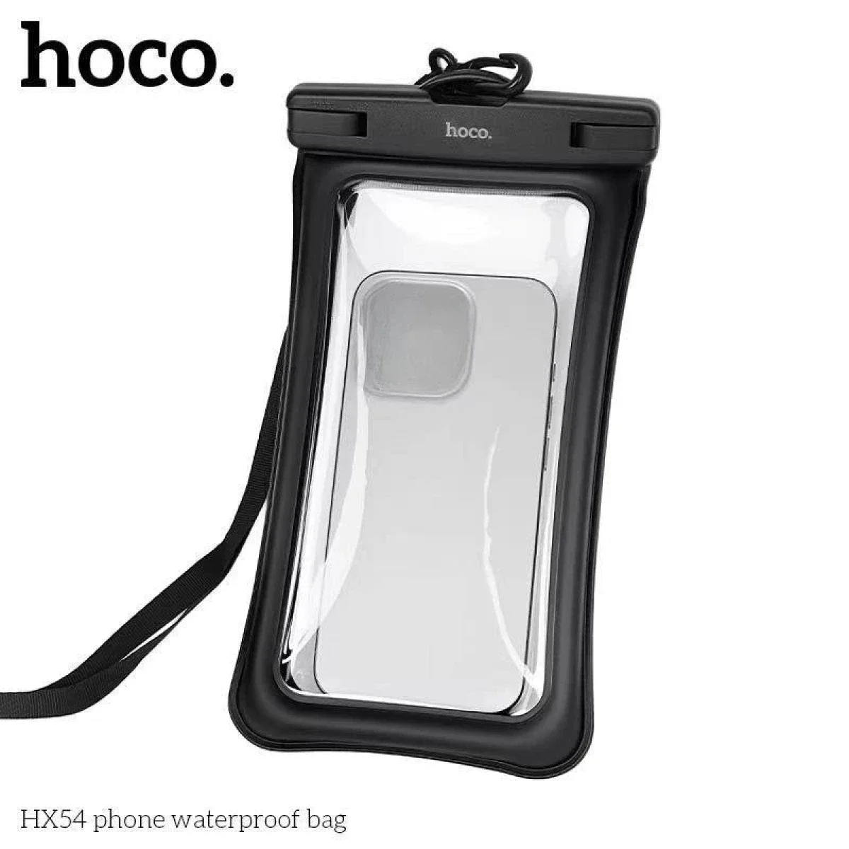 HOCO HX54 IPX8 Waterproof Phone Pouch with Anti-Sinking Airbag - Black - Image 4