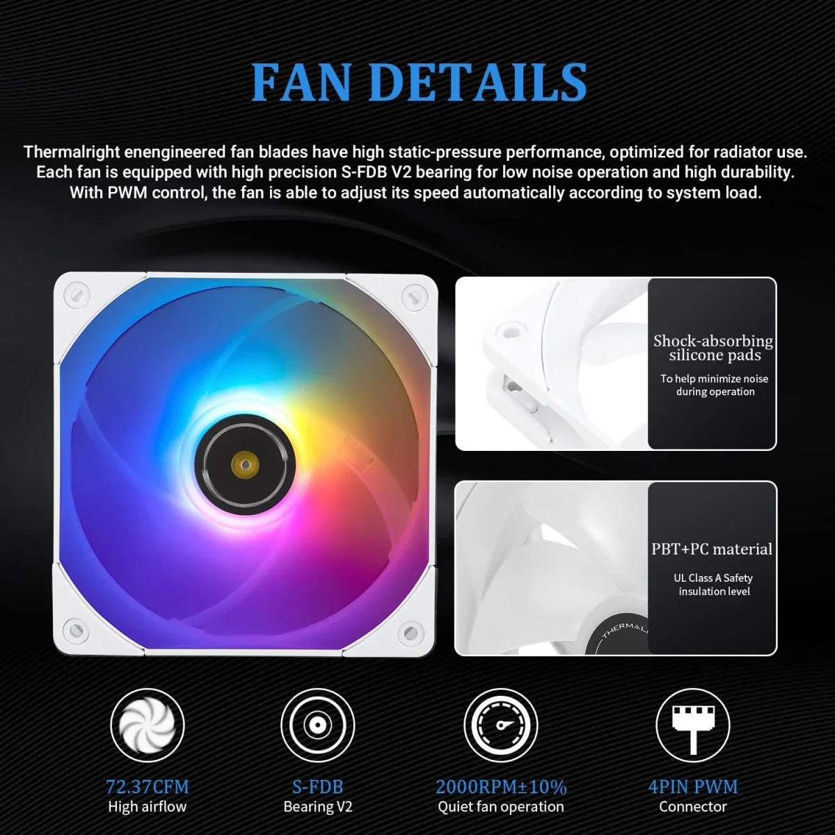مبرد سائل للمعالج Thermalright Frozen Notte 360 ARGB أبيض - Image 5