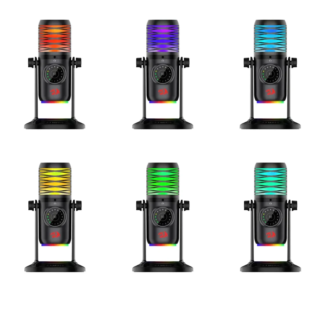 ميكروفون ألعاب Redragon GM306 Stellaris RGB USB - Image 8