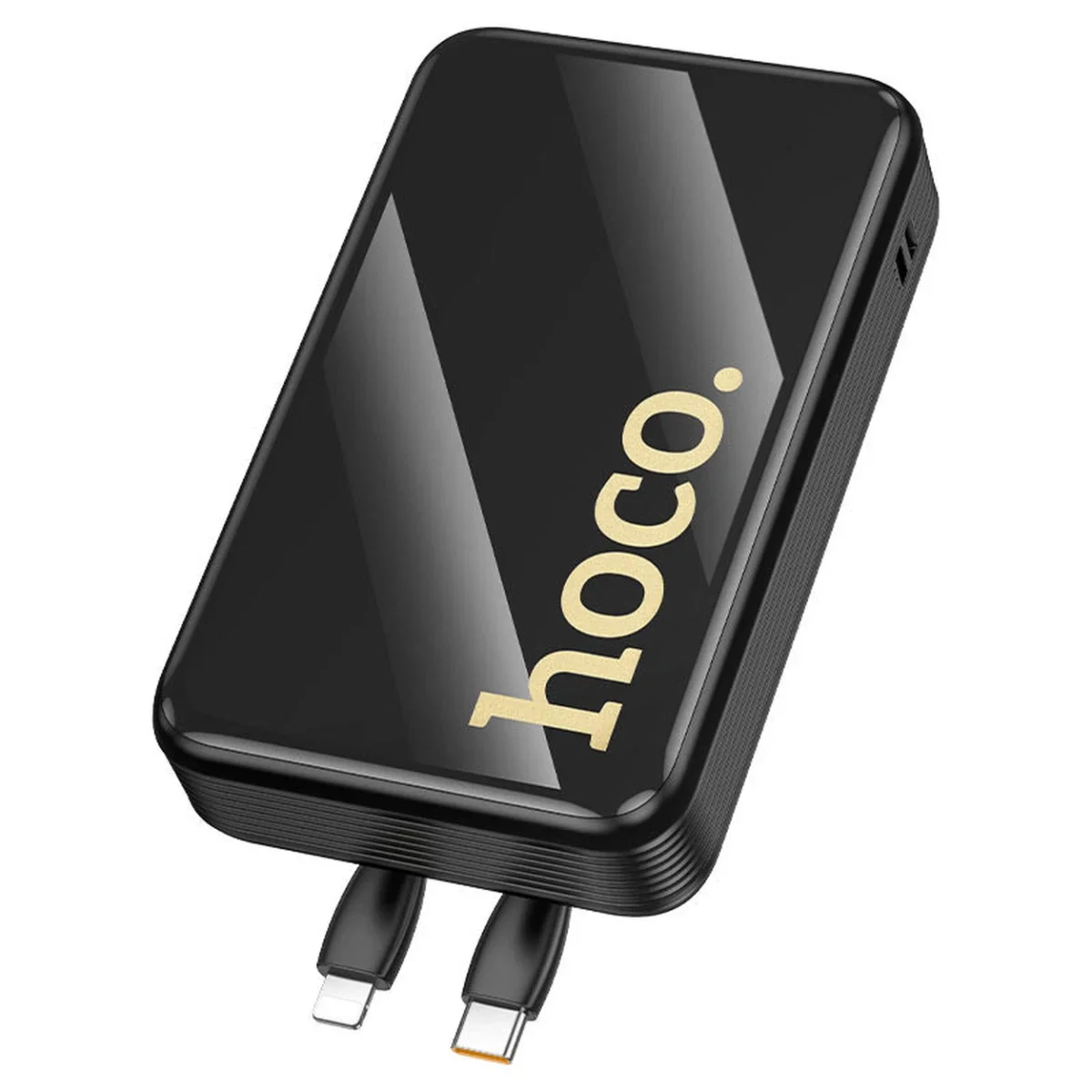 باور بانك HOCO Q37A Graceful سعة 20000mAh وشحن 22.5W + PD20W مع كيابل مدمجة، أسود - Thumbnail 2