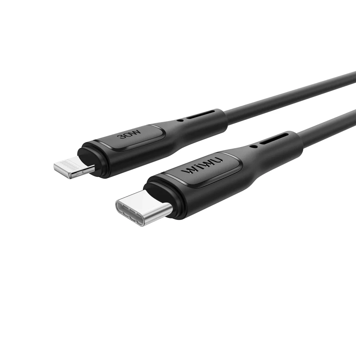 كابل شحن سريع WIWU Wi-C04E Starlink بقدرة 30 واط من USB-C إلى Lightning - أسود - Image 3