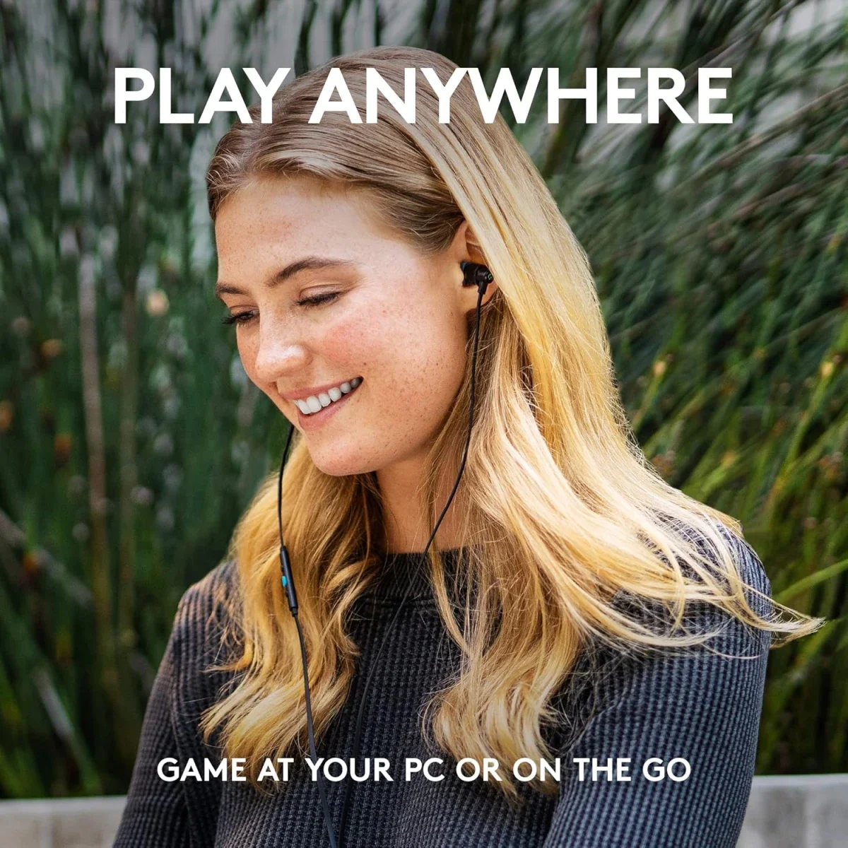Logitech G333 Gaming Earphones with Dual Drivers, In-Line Mic and USB-C Adapter - Black - Image 2