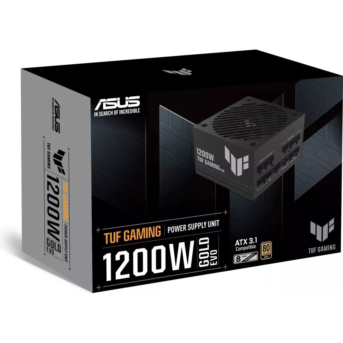 Asus TUF Gaming 1200W Gold EVO Fully Modular ATX 3.1 Power Supply - Thumbnail 2