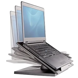 Fellowes 8038401 Designer Suites Laptop Riser, Black - Thumbnail 8