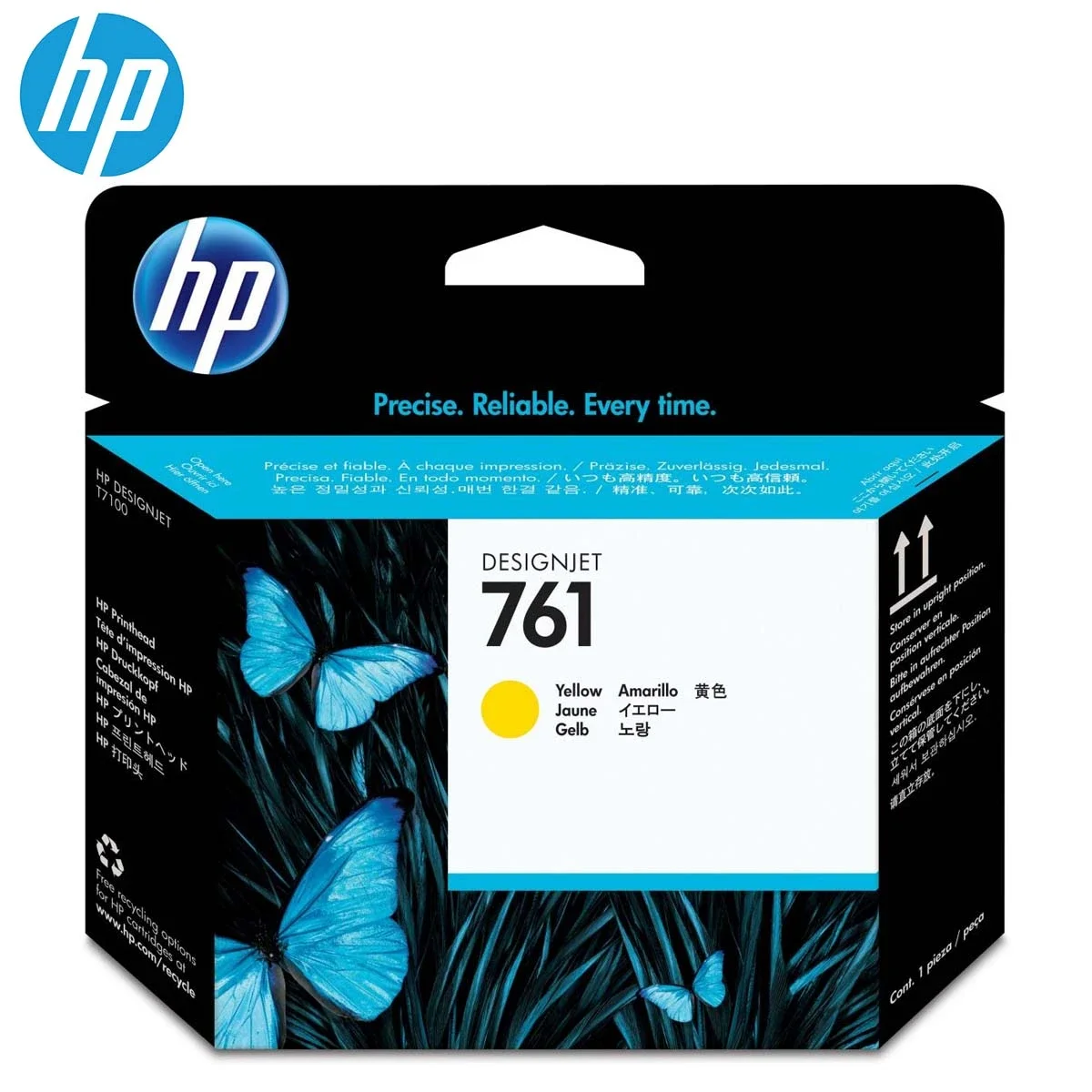 رأس طباعة DesignJet أصفر HP 761 CH645A أصلي