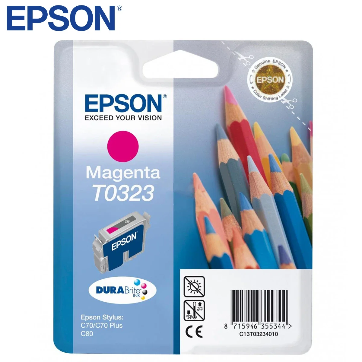 خرطوشة حبر EPSON T0323 أصلية أرجوانية