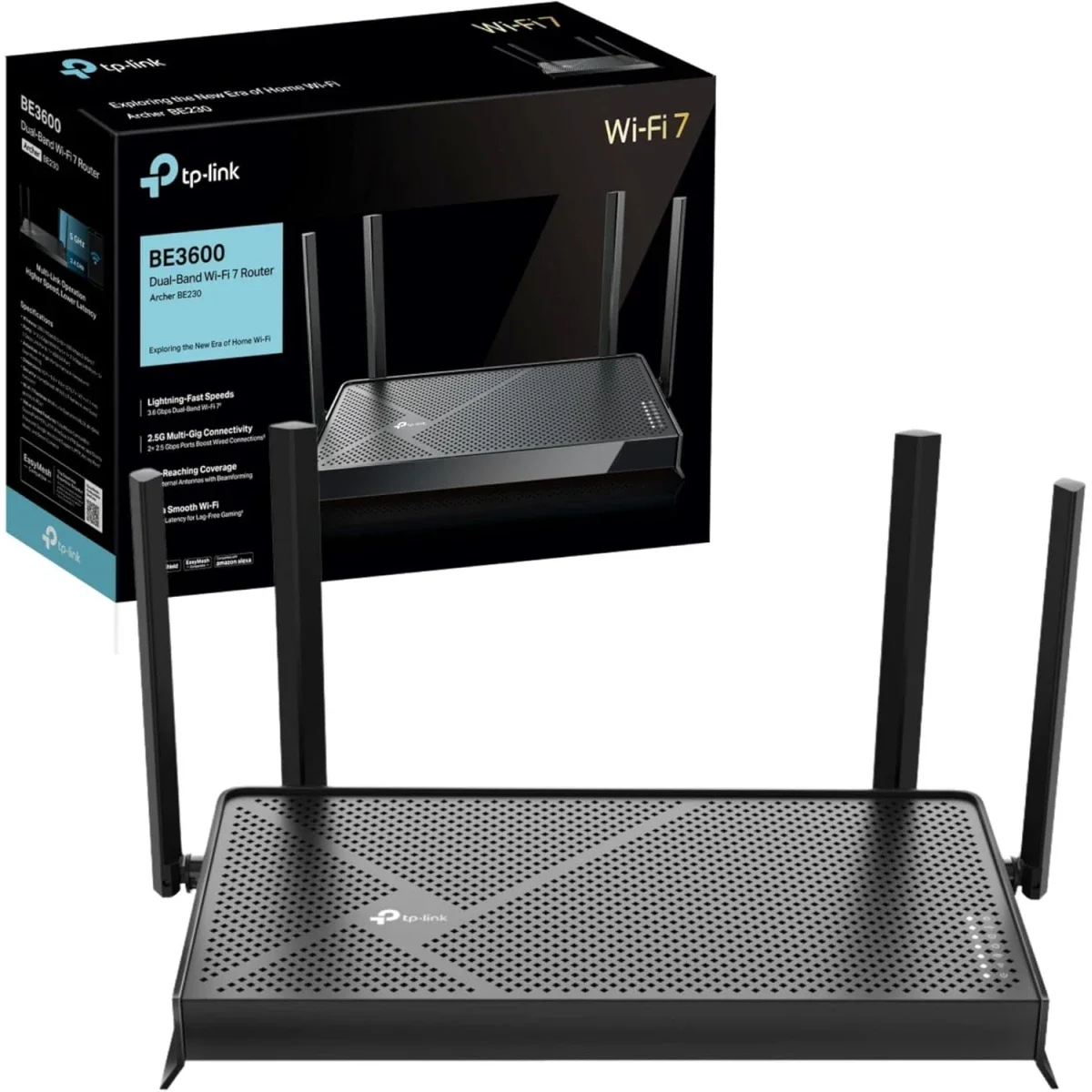 TP-LINK Archer BE230 Dual-Band BE3600 Wi-Fi 7 Router - Image 1