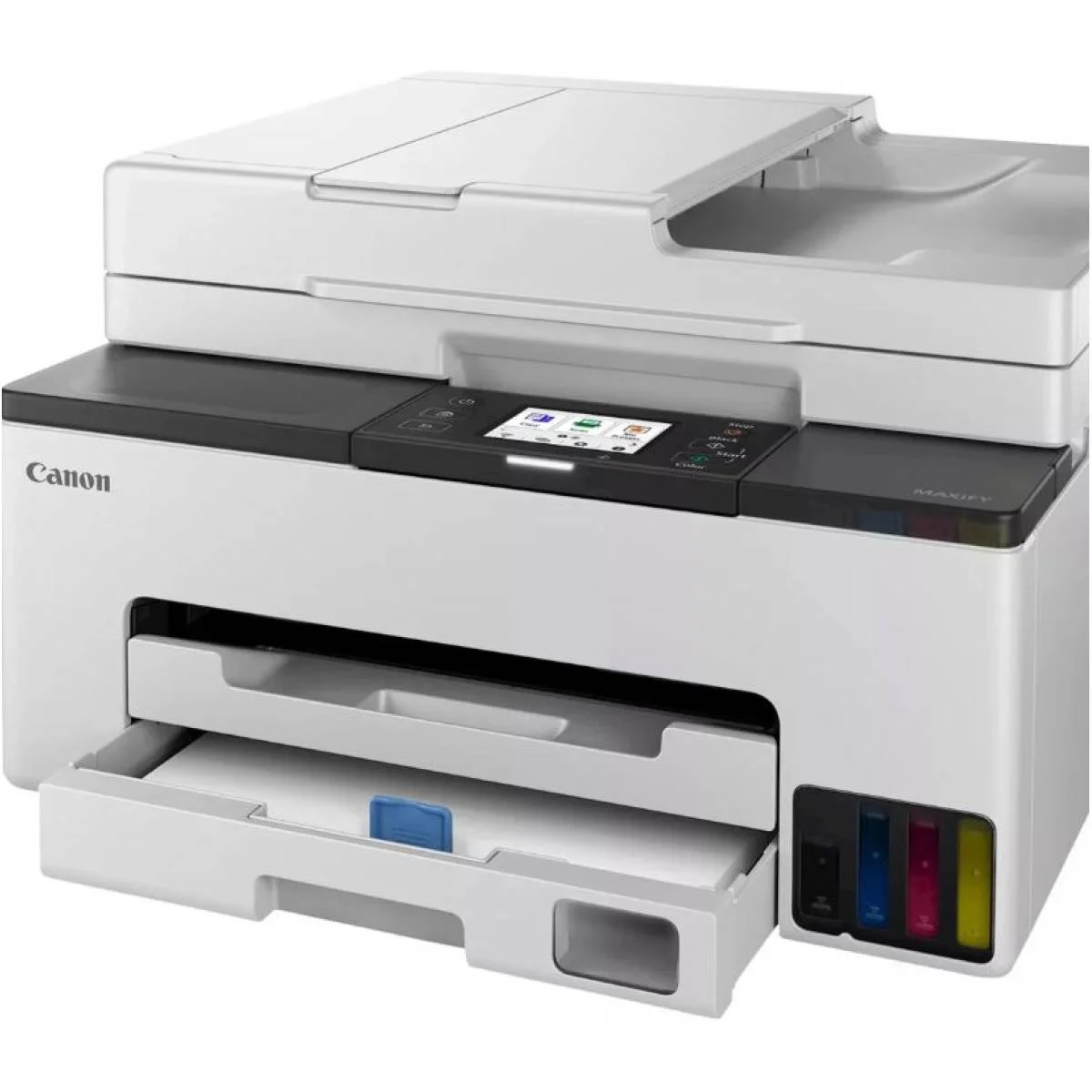 طابعة متعددة الوظائف Canon MAXIFY GX2040 بخزان حبر لاسلكية وشبكية مع مغذي مستندات تلقائي - أبيض - Image 3