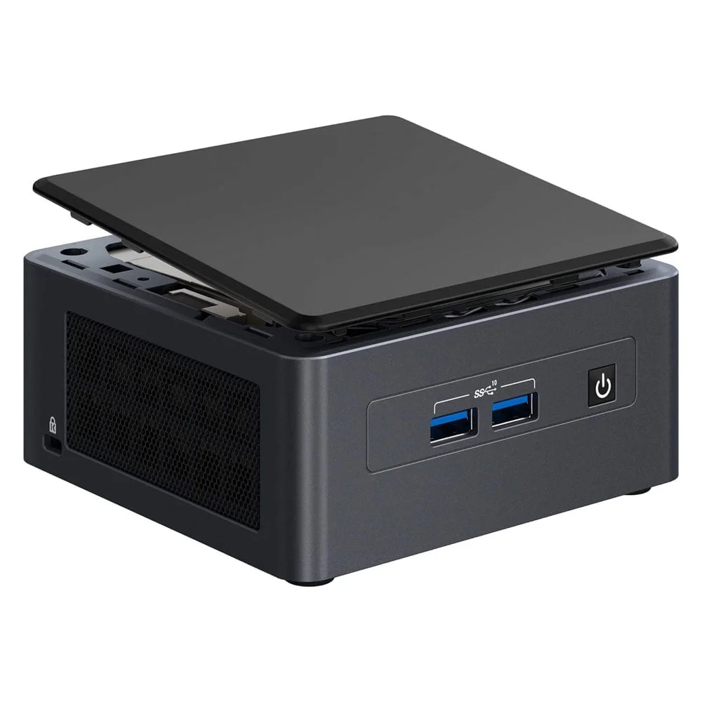 كمبيوتر مصغر Intel NUC 11 Pro Kit NUC11TNHi5 بمعالج i5-1135G7، يدعم رام DDR4 حتى 64GB وتخزين SSD أو NVMe، جرافيكس Iris Xe، نظام DOS – BNUC11TNHi50000 - Thumbnail 4